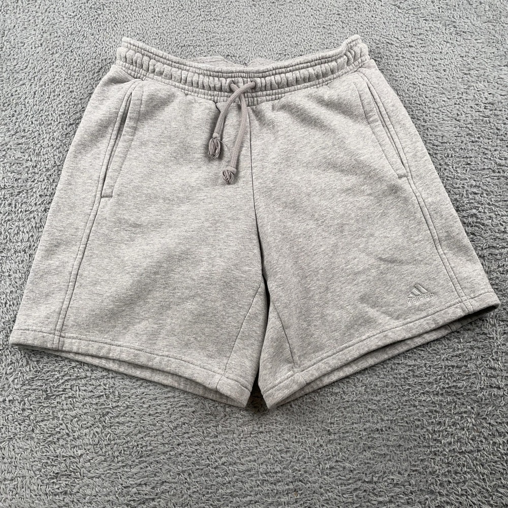 Adidas Sweat Shorts Womens Small Gray Fleece All Szn Athletic Casual